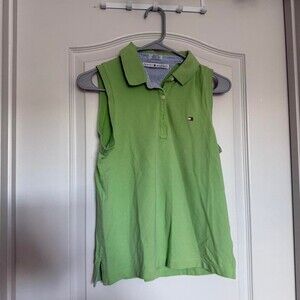 Tommy Hilfiger Green Sleeveless Polo B 195